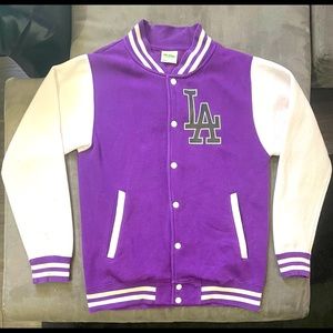 LA Los Angeles Varsity Baseball Jacket Unisex S